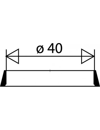 030100 005 01  Прокладка из черного эластомера, Д. 62 x 48,5 x 6 мм, 2 шт. Valentin Чернить  - Вид №2