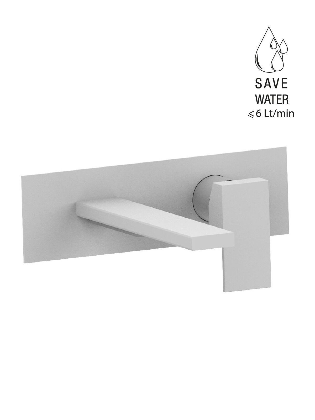 Настенный смеситель для раковины с пластиной без слива Rubinetterie Frattini Vita Due ARCH-00054452 - Вид №16