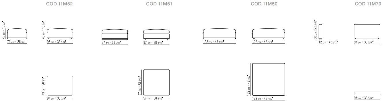 Flexform Модульный тканевый диван с вещевым ящиком Groundpiece sun-id-1444149 - Вид №10