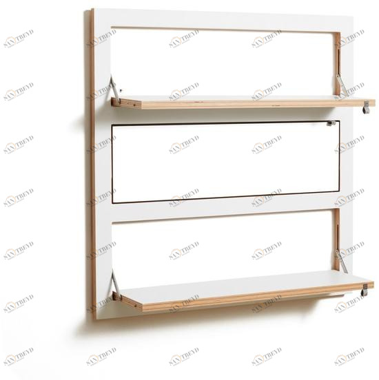 AMBIVALENZ Книжный шкаф офисный из фанеры Fläpps shelf 80×80-3 Fl080002