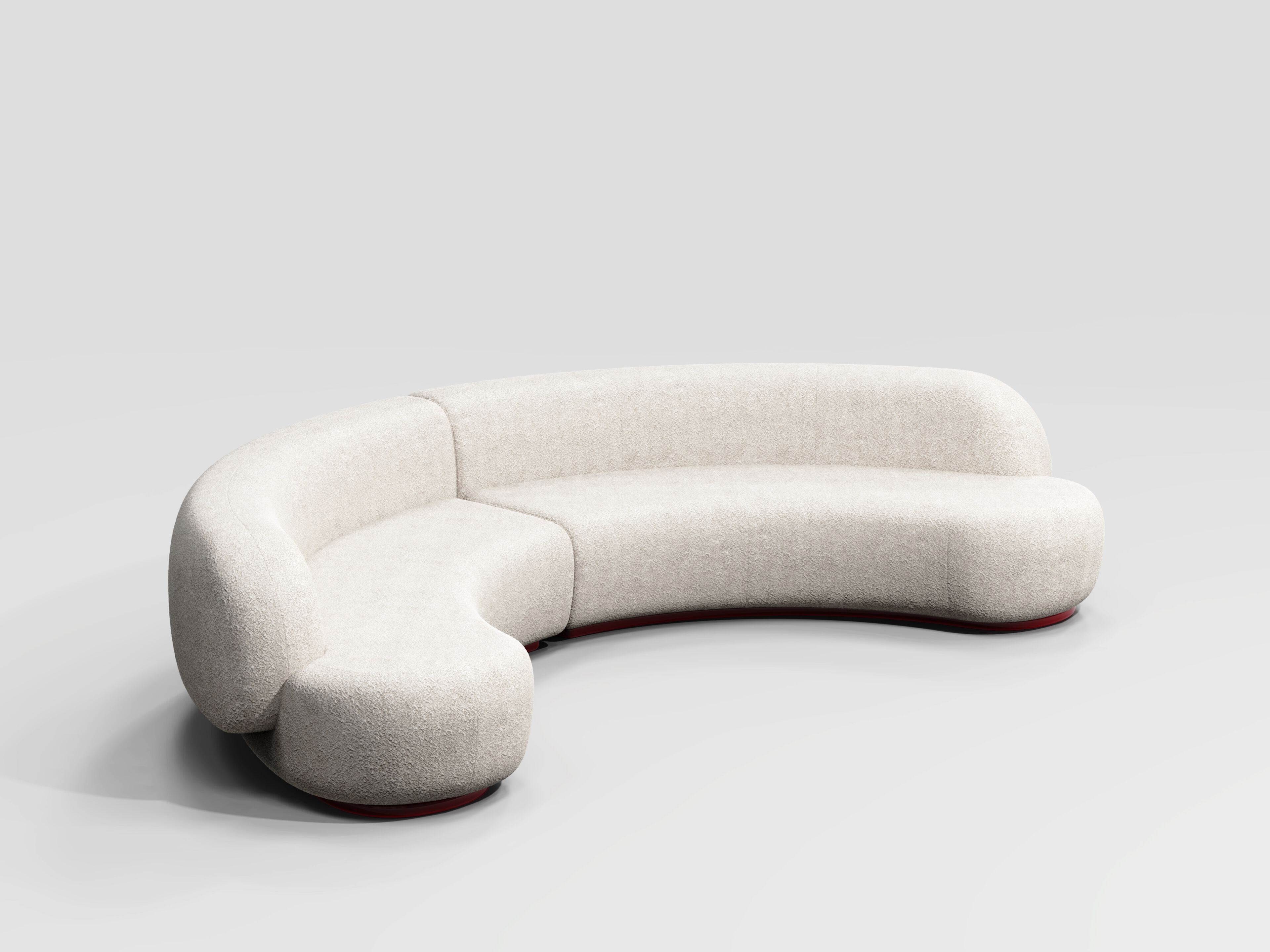 Модульный изогнутый диван из ткани Secolo YAMATA ARCH-00001829 - Вид №2