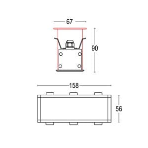 Алюминиевый квадратный светодиодный светильник Ghidini Lighting Edge ARCH-00034086 - Вид №9