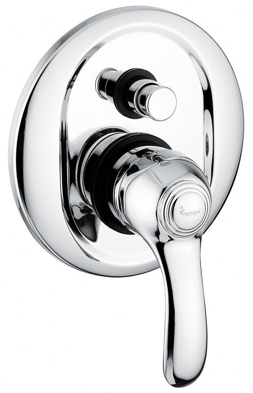 22019BO Внутристенный смеситель Harmony на  выхода, цвет белый-золото EMMEVI