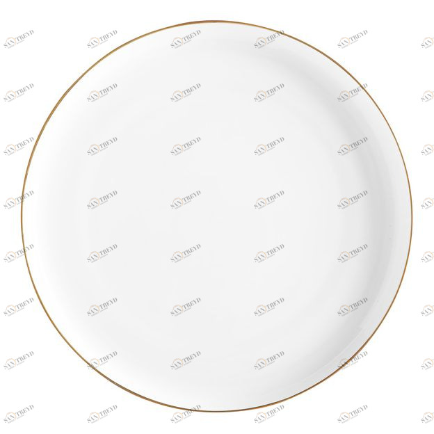 Тарелка фарфоровая белая обеденная "Кашемир Голд" MAXWELL & WILLIAMS КАШЕМИР ГОЛД 00-3946740 Белый 