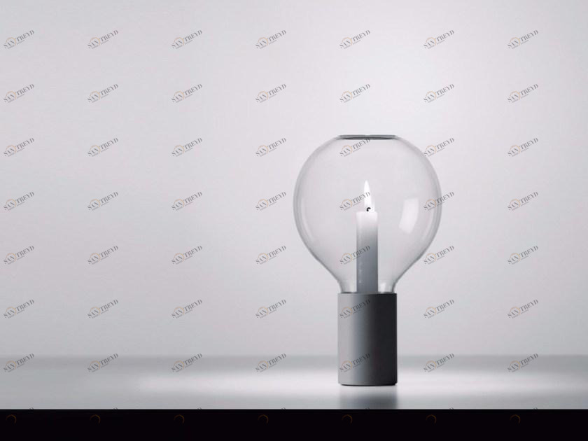 DAVIDE GROPPI Подсвечник из стекла и металла sun-id-1391108