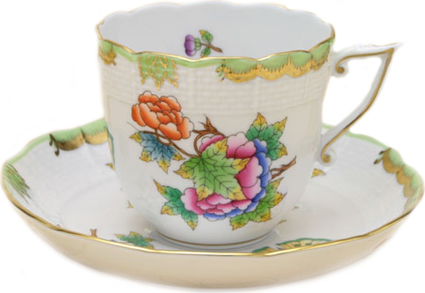 82952 Herend Чашка кофейная с блюдцем 160мл "Виктория" Фарфор 