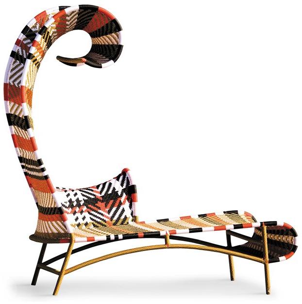 Moroso Садовая кушетка из цветных полиэтиленовых нитей M'afrique sun-id-1381407 - Вид №3