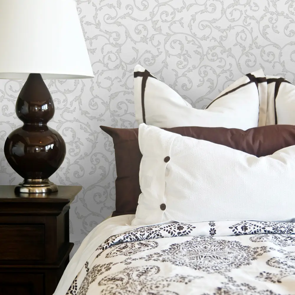 Обои флизелиновые Euro Decor Chloe серые 1.06 м 6007-11 83684889 STLM-2173200 - Вид №2