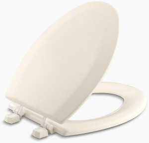 KOHLER Удлиненное сиденье для унитаза Triko  с пластиковыми петлями. K-4712-T-47