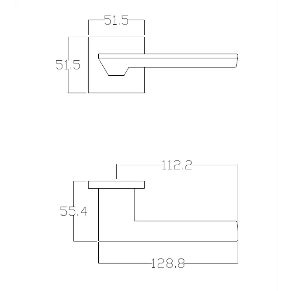 EDSON: Дверные ручки EDS-156B-Q2 в графитовом исполнении 85169362 STLM-0059370 - Вид №3