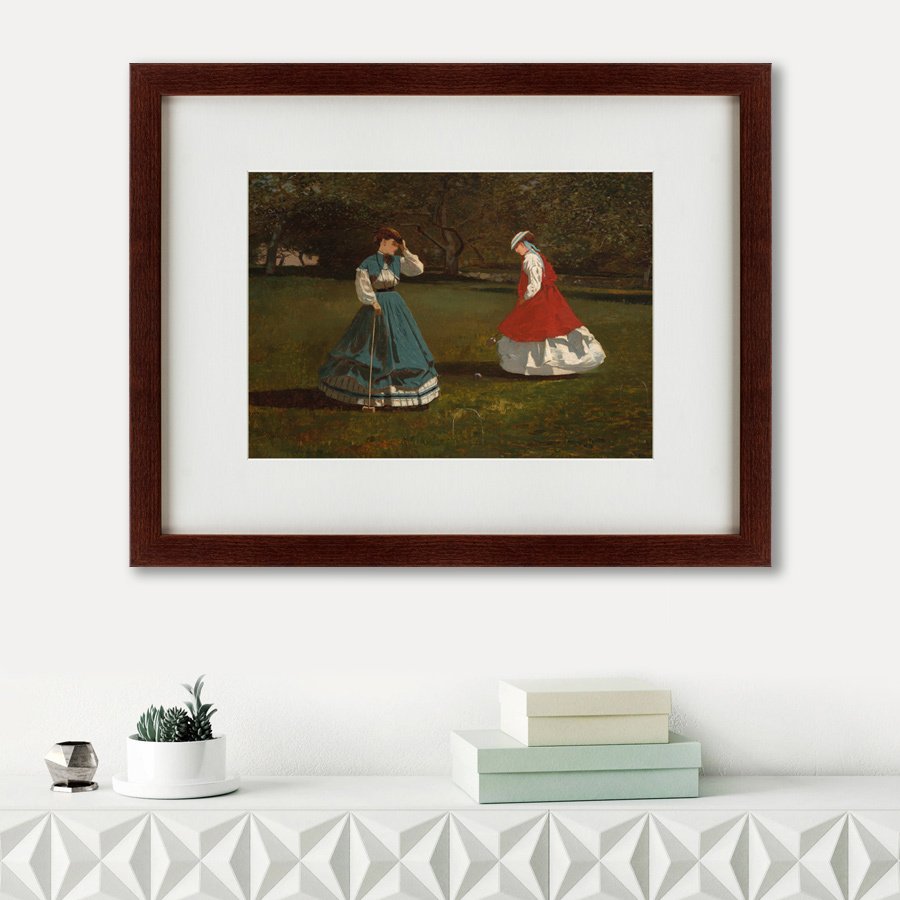 Картина: A Game of Croquet, 1866 КАРТИНЫ В КВАРТИРУ  135590 Разноцветный  - Вид №1
