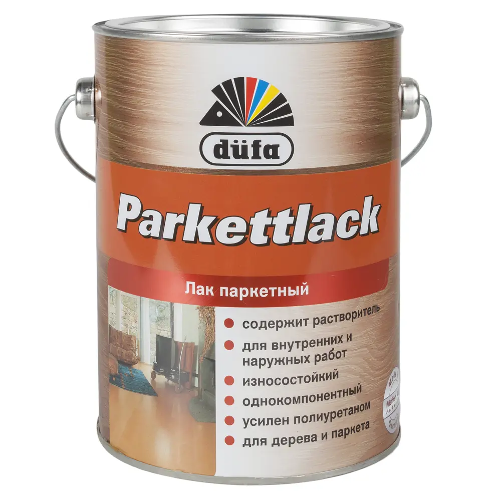 Лак паркетный глянцевый Dufa Parkettlack 2.5 л 10031118 STLM-2184429 