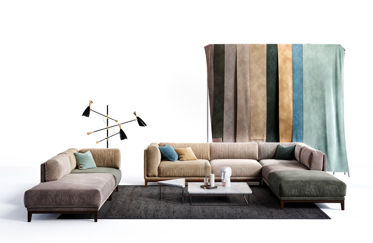 Диван Case прямой синий THE IDEA ДИЗАЙНЕРСКИЕ 210519 Синий  - Вид №5