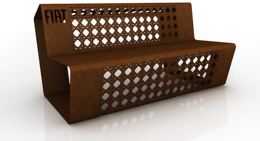 GARDA DESIGN Скамейка из листового металла sun-id-1454732 - Вид №3