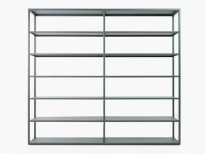 ONDARRETA Модульный двухсторонний книжный шкаф из металла Dry