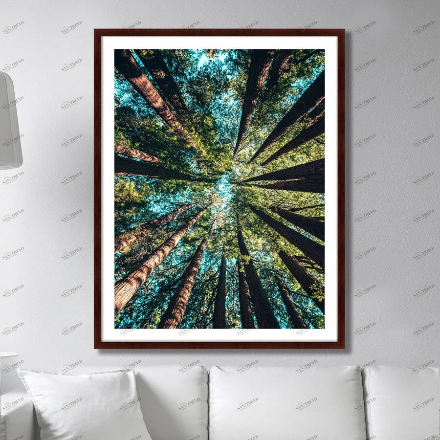 Фотокартина в деревянной раме 130х102 см Deep forest КАРТИНЫ В КВАРТИРУ  264885 Зеленый;коричневый;черный;разноцветный 