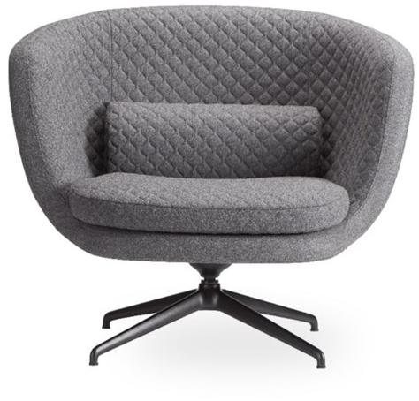 ROSSIN Вращающееся кресло на козелке из ткани Cleo metal sun-id-1346507 - Вид №1