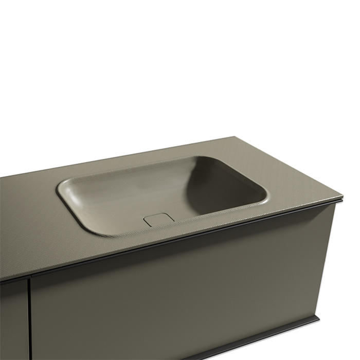 ED-ST20 Edone Встраиваемый умывальник Goccia Тонкая кромка, поднимающаяся сверху для нетрадиционной идеи раковины, рожденной тихими концентрическими волнами в тишине пруда 