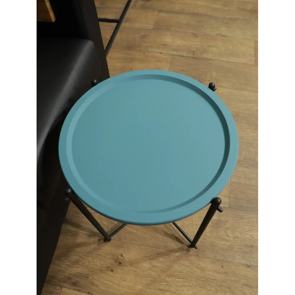 Журнальный столик круглый 47.8x51.6 см сине-зеленый 86488981 STLM-2063857 Santreyd  - Вид №5