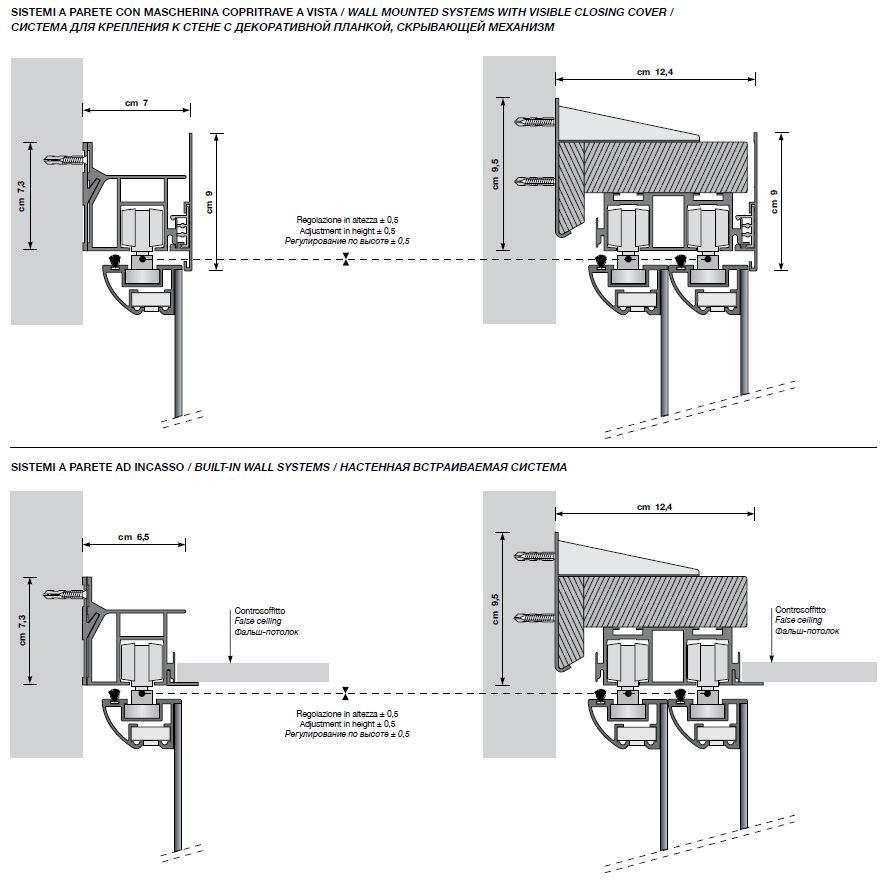 Longhi Раздвижная дверь из зеркального стекла для гардеробных Aluminiun chic – doors Serie 395 - Вид №3