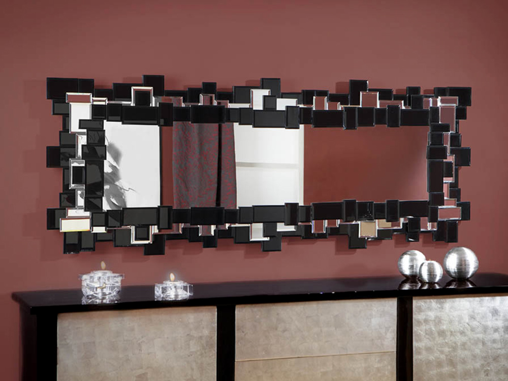 Зеркало прямоугольное черное Bunuel от Schuller SCHULLER ДИЗАЙНЕРСКИЕ 247242 Черный  - Вид №1