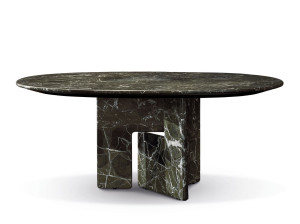 Круглый мраморный стол