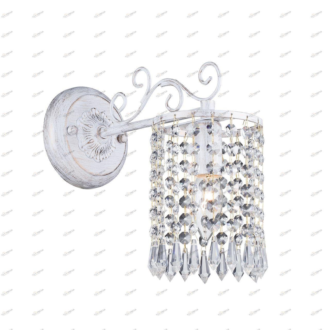 Настенный светильник бра Dark 1939-1W SUPERNW  079145 Прозрачный;серебро 