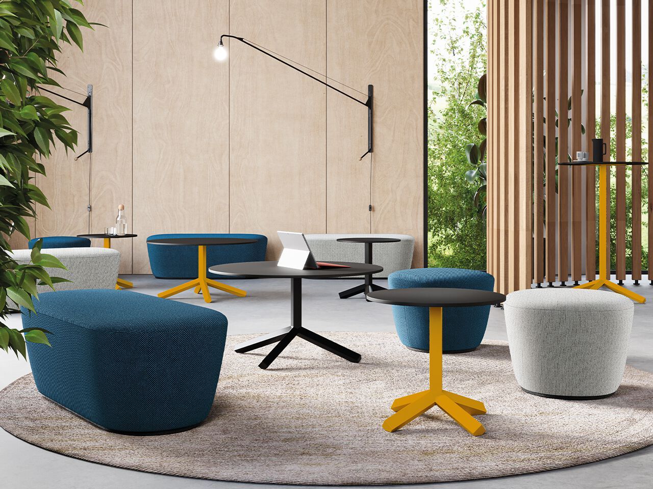 Круглый журнальный столик со спицами FREZZA фламинго ARCH-00012814