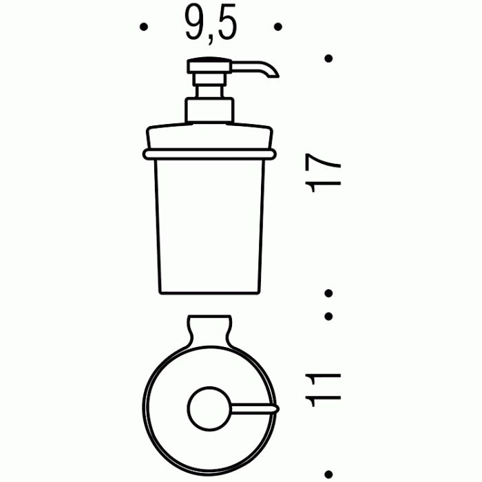B9309 Дозатор для жидкого мыла COLOMBO LUNA Colombo Design - Вид №2