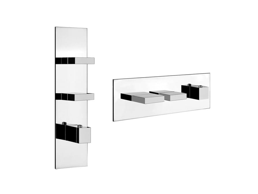 Латунный термостатический смеситель для душа с 3 отверстиями Gessi прямоугольник ARCH-00074812