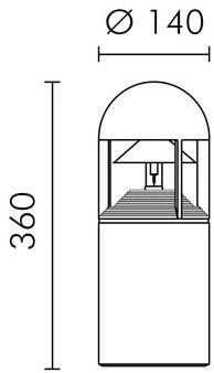 SIMES Флуоресцентный светодиодный столбик Column sun-id-1444661 - Вид №4
