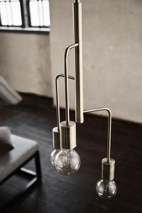 1404184001 Лампа подвесная cool, 28х60 см, античная латунь матовая Frandsen  - Вид №3