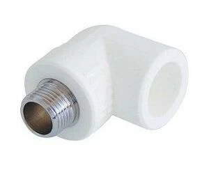 Угольник переходной НР KALDE 90 D32х1" полипропиленовый белый