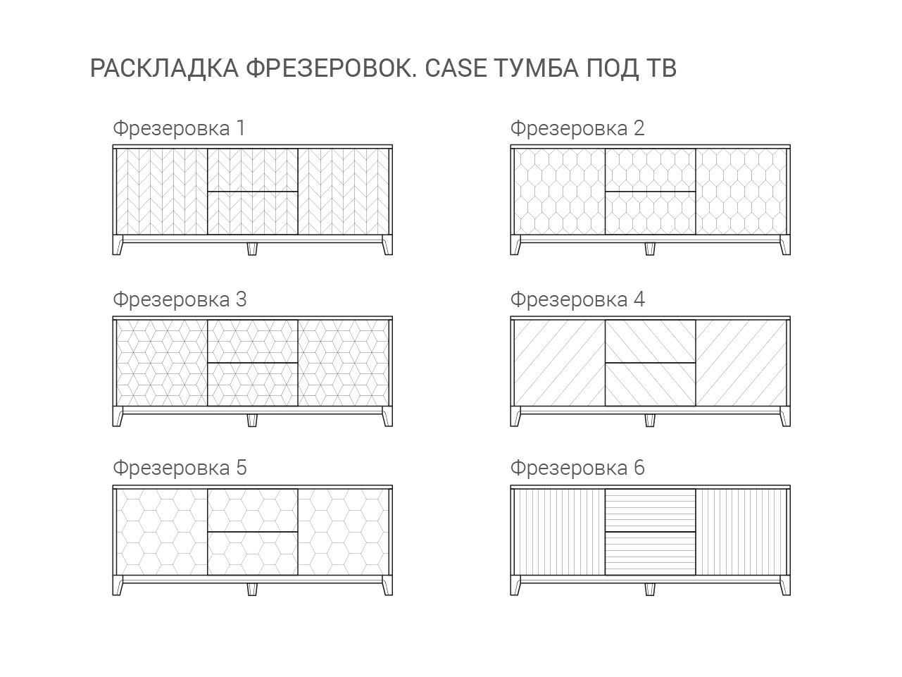 Тумба под телевизор с ящиками голубая Case THE IDEA  210244 Голубой  - Вид №7