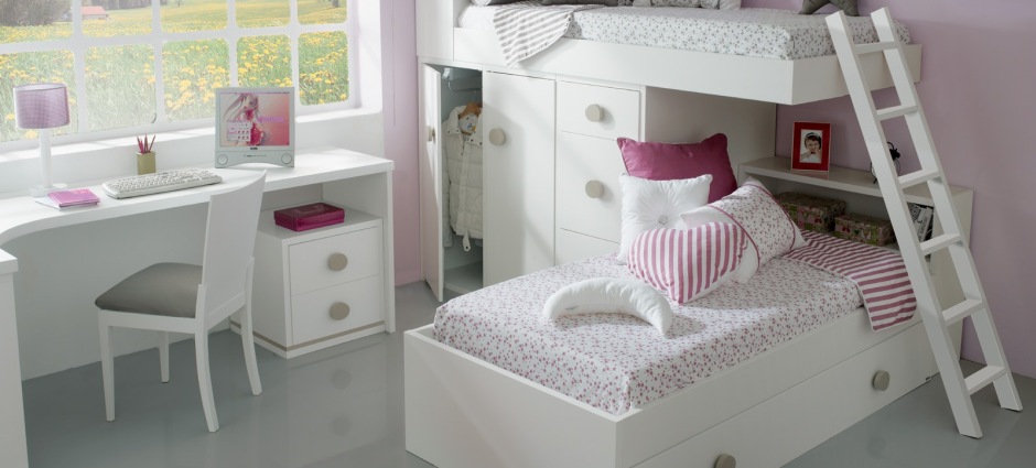 001106 Двухъярусная кровать и шкаф Trebol Linea Santreyd - Вид №1