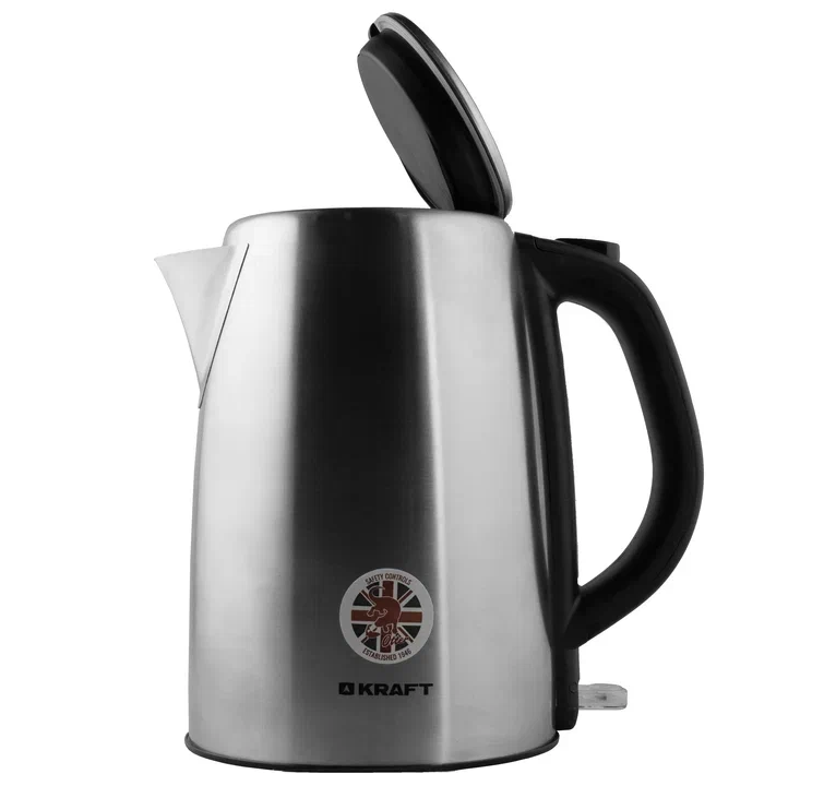 5351532 Электрочайник Kraft KF-KX1798BLO серебристый STDN-0083171 - Вид №2