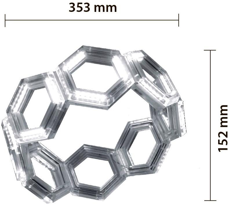 Kriladesign Led подвесной светильник в pmma Fullerene 3004 - Вид №1
