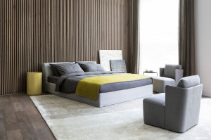 Съемная двуспальная кровать из ткани