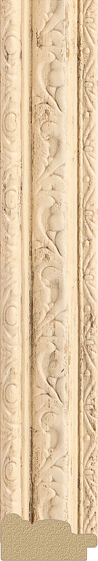 BY 7017 Зеркало в багетной раме - слоновая кость 51 mm EVOFORM Octagon - Вид №3