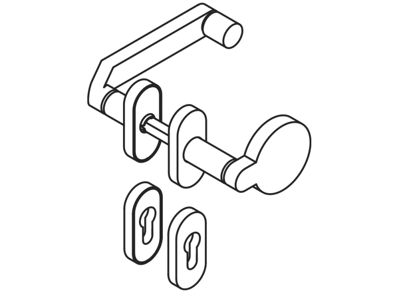 270XAH13.346 Сменный противопожарный комплект модель 273x HEWI Serie 270 | Edelstahl  - Вид №2