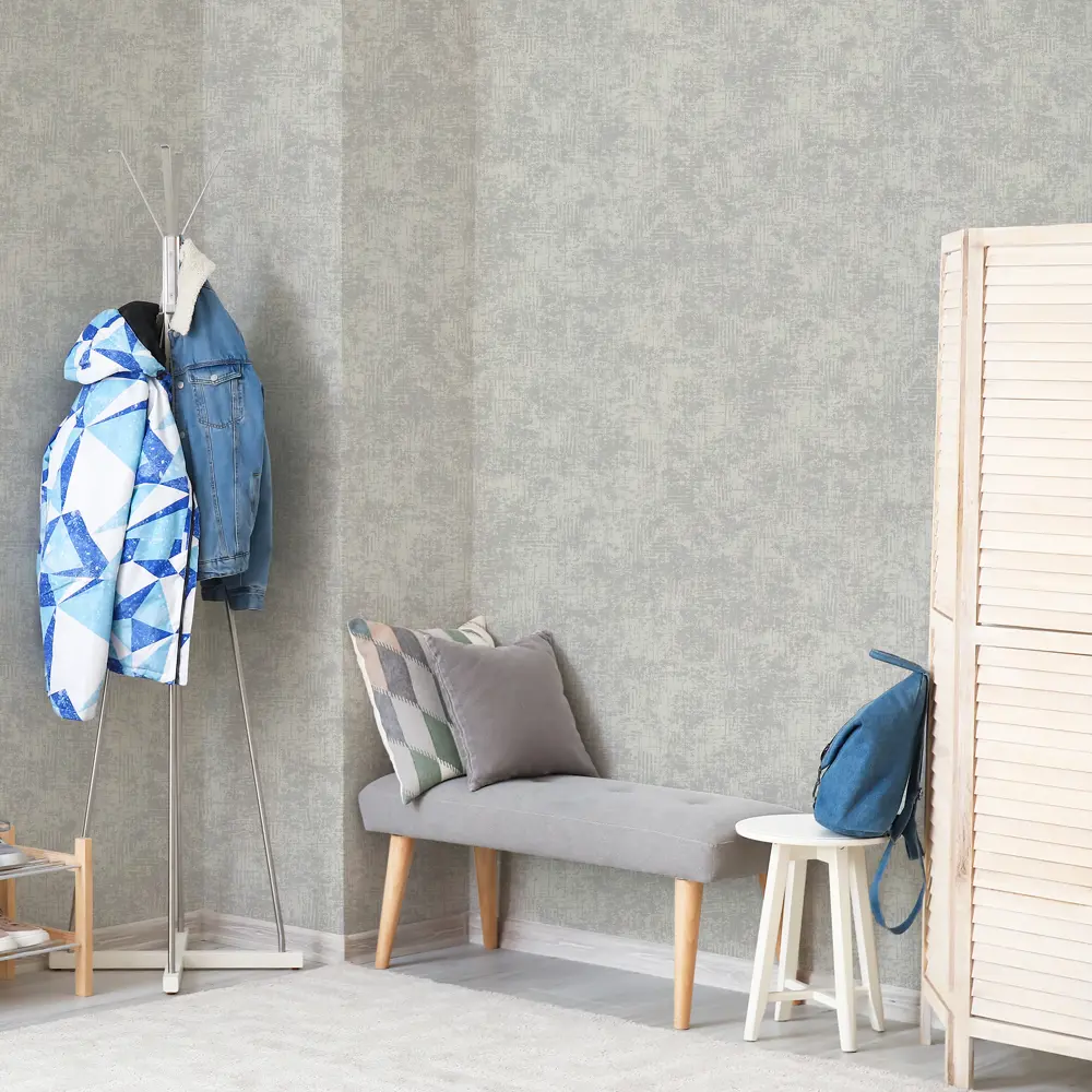 WALL DECOR Гранж: серые флизелиновые обои для стильного интерьера 85310360 STLM-0061193 - Вид №3