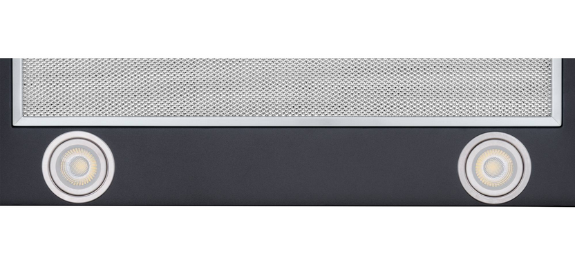 9202542 Вытяжка телескопическая Meferi SLIDEBOX60BK GLASS ULTRA черный/черный STDN-0041504 - Вид №11