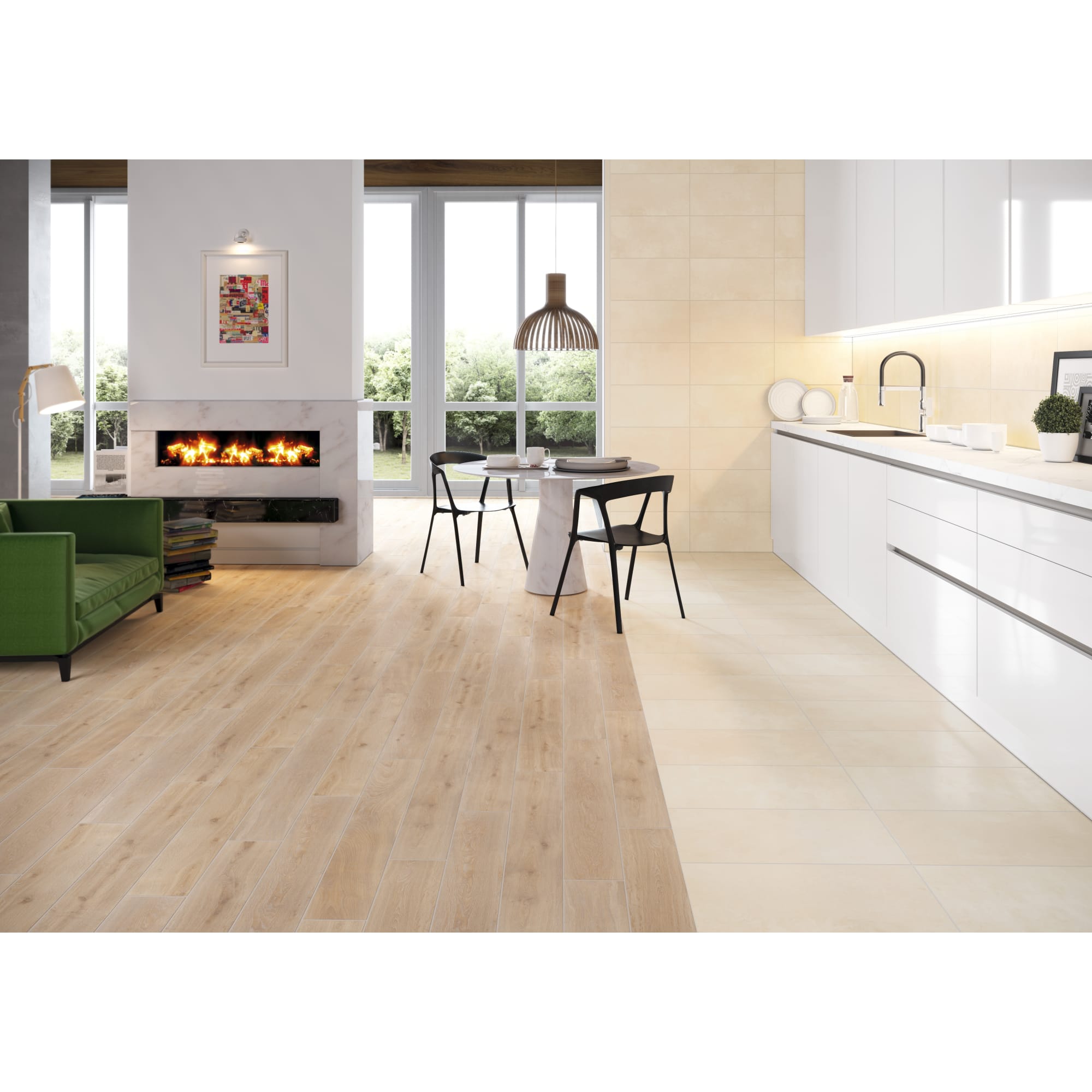 82120349 Керамогранит 15x90 см 1.22 м² цвет дуб Cottage Santreyd - Вид №4