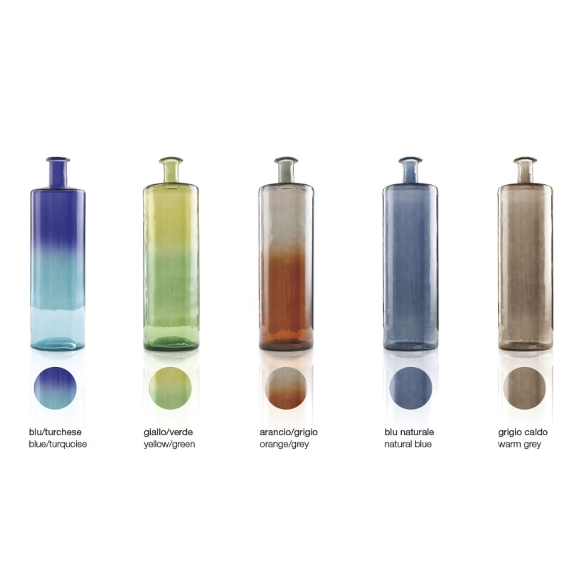 C173X40 Ваза Aurora Boreale Adriani e Rossi Желто-зеленый  - Вид №2