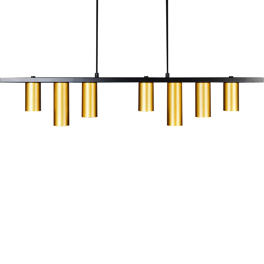 Люстра Rivoli Rosalinda 3168-307 - 7 плафонов золото с черным 89388832 STLM-1532976 - Вид №3