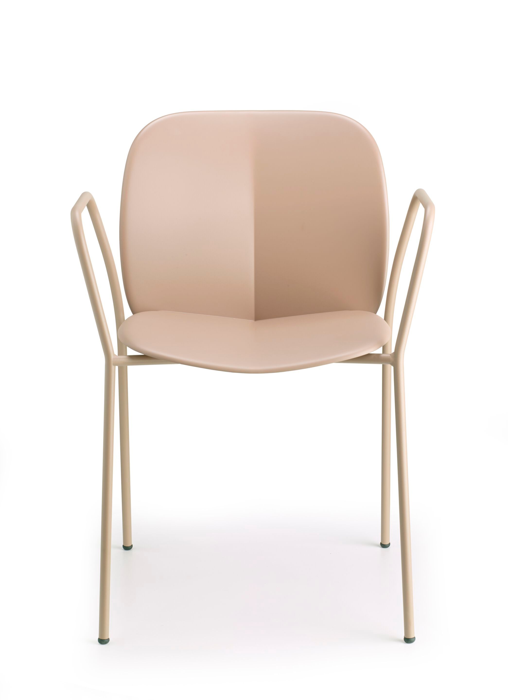 Рециркулированный пластиковый стул с подлокотниками S-CAB Mentha ARCH-00042567 - Вид №1