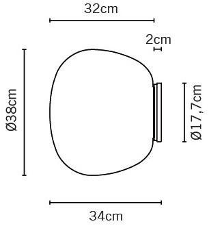 Fabbian Настенный светильник из стекла / потолочный светильник Lumi mochi sun-id-1435878 - Вид №4