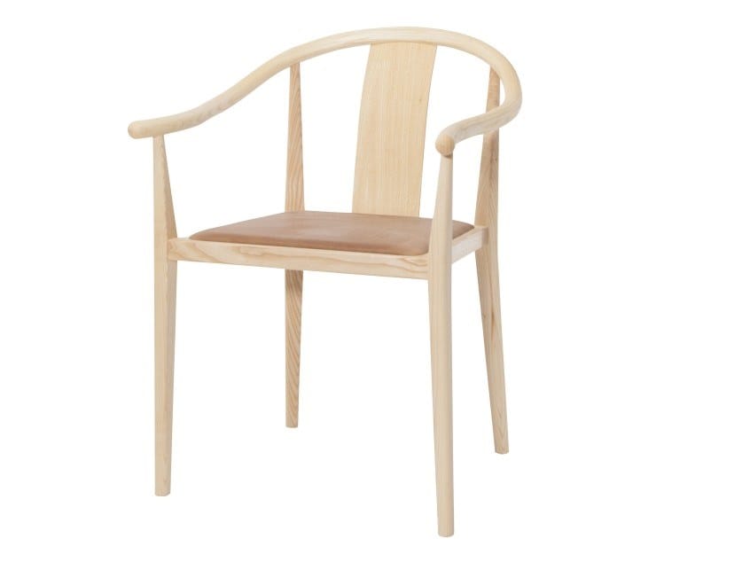 Стул из ясеня со встроенной подушкой NORR11 SHANGHAI ARCH-00020681