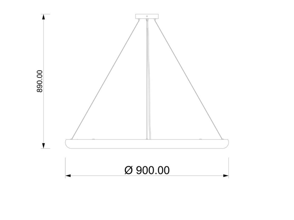 Деревянный светодиодный подвесной светильник Lampex Italiana ANELLO ARCH-00049687 - Вид №2