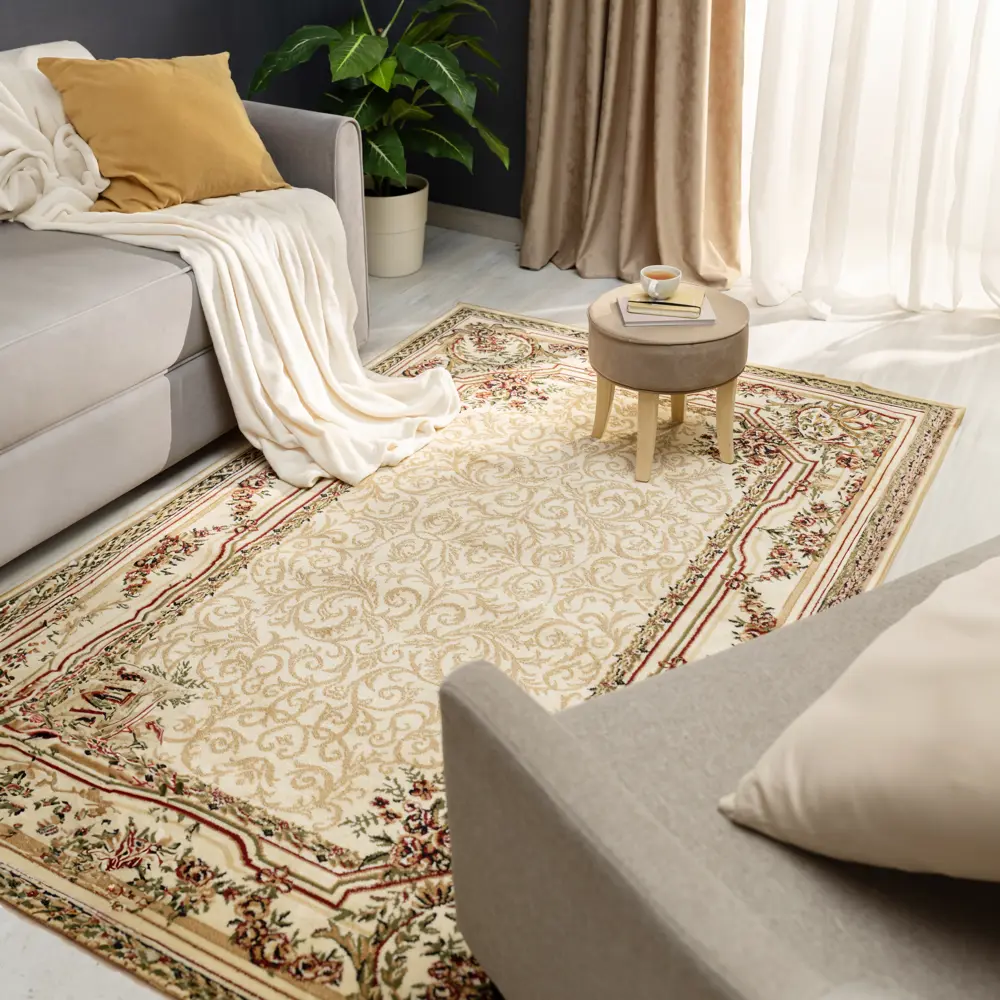 Ковер полипропилен Олимпос 150x230 см цвет кремовый 13977080 STLM-2113755 MERINOS 